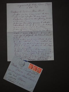 Vive l'Italie! - Autograph Letter Signed by Morgan Russell - 1935