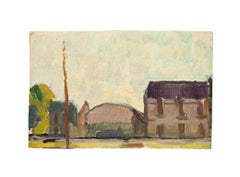 Country Houses - Original Tempera and Watercolor - Mid-20th Century