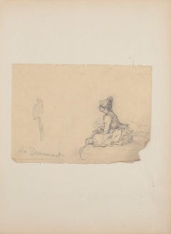 Figure - Original Pencil on Paper after G.H. de Beaumont - Early 20th Century