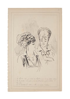 Figuren – Tinte auf Papier nach G.H. de Beaumont – frühes 20. Jahrhundert