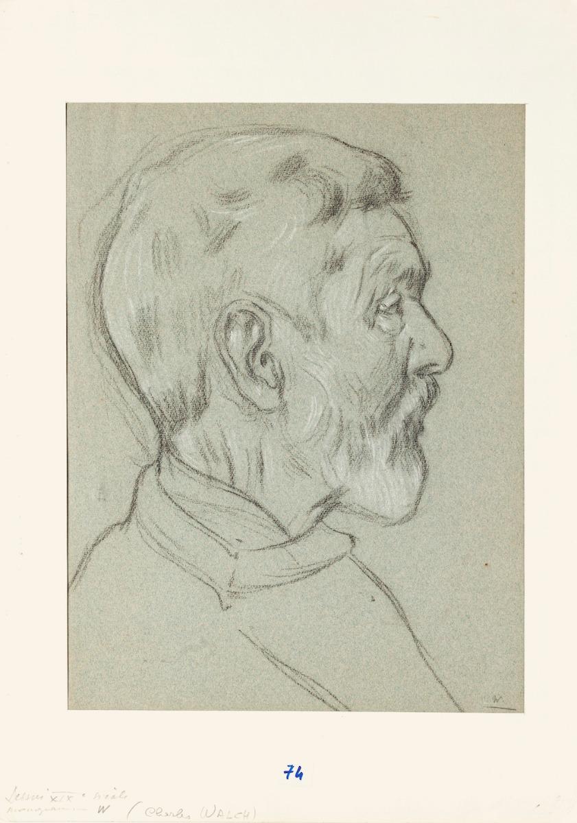 Le portrait est un dessin original au crayon réalisé par Charles Walch (1896-1948).

Bon état, à l'exception des marges vieillies.

Inclus un Passepartout : 53 x 38 cm.

L'œuvre représente le portrait d'un homme, dépeint de façon magistrale par des