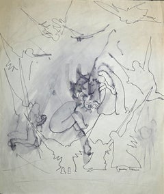 Nativity Scene - Original Ink and Watercolor by Gemma D'Amico - 1950 ca.