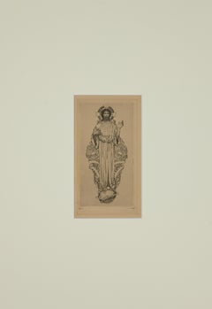Jesus Christ - Original Etching and Drypoint by S. Lipinsky - 1921