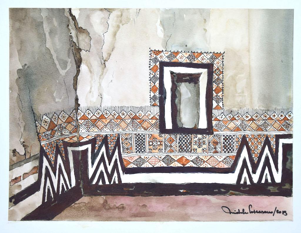 Morocco - Original Watercolor by Michele Cascarano - 2015