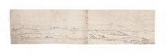 Landschaft – Original-Bleistift auf Papier von J. P. Verdussen – 18. Jahrhundert