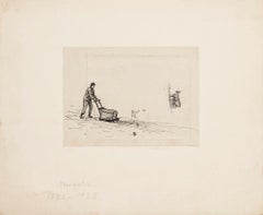 Figure - Ink on Paper by A. Stengelin - Early 20th Century