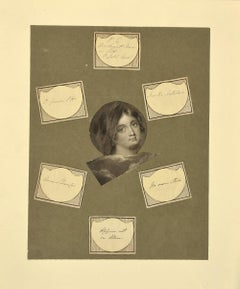 Composition - Original Collage on Cardboard - 19th Century