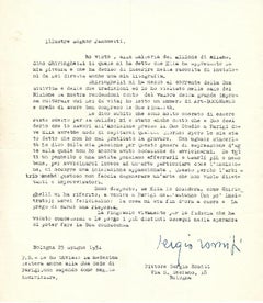 Lettere dattiloscritte firmate da Sergio Romiti a Nesto Jacometti - 1951