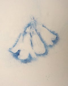 Paulownia Flower - Original Pastel on Paper by Andrea Fogli - 2019
