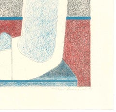 Figura - Litografia di Alfonso Avanessian - 1969