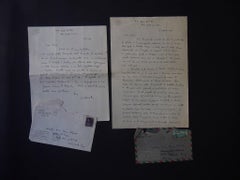 Lot of 2 Autograph Letters Signed by Vittorio Rieti - 1940s