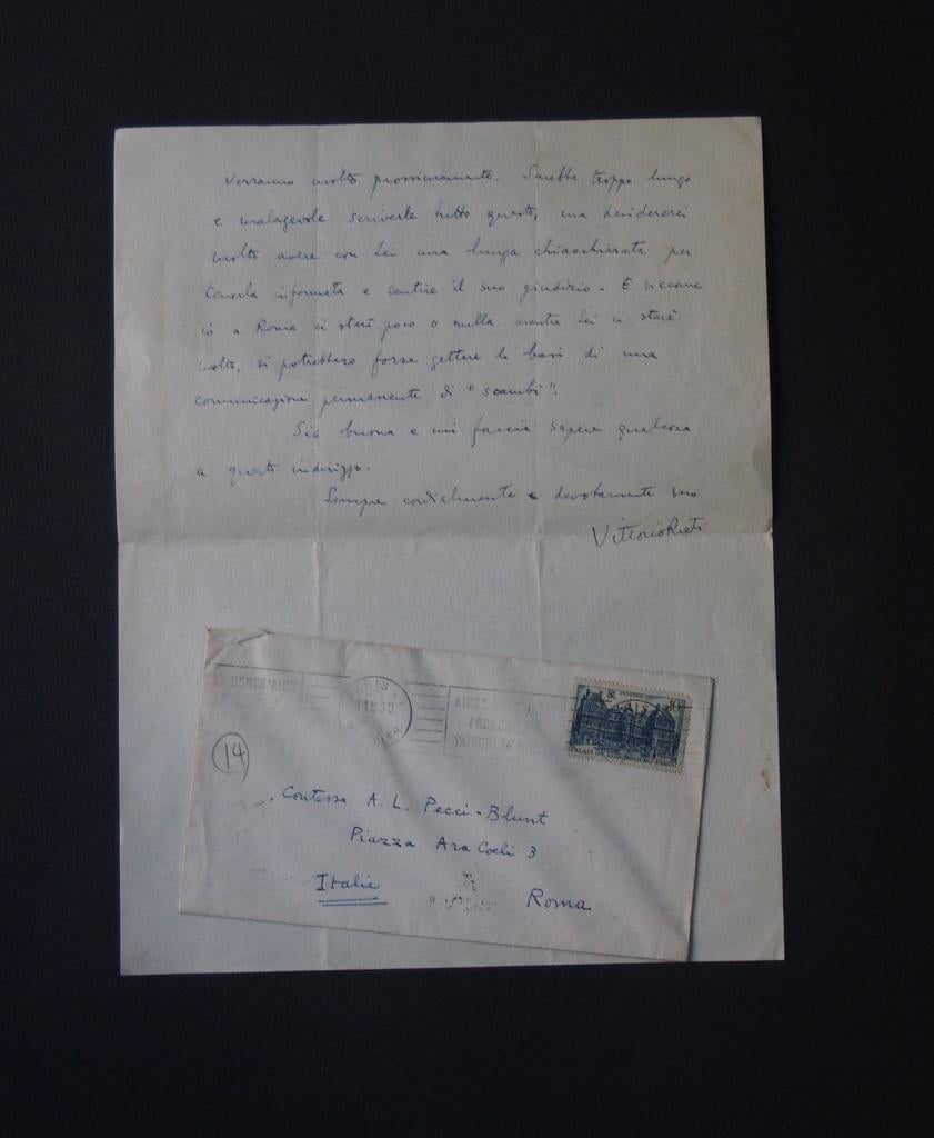 Autograph Letters Signed by Vittorio Rieti - 1947 For Sale 1