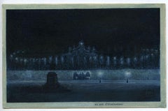 Evening of Illuminations - Original Tempera on Paper by Andrea Fogli - 2008