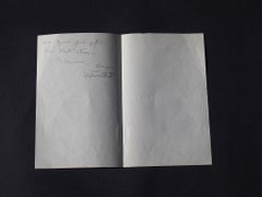 Invitación a un cóctel - Cartas autógrafas firmadas por Vittorio Rieti - 1930