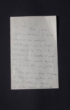 Cocktail Invitation - Autograph letters signed by Vittorio Rieti - 1930