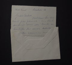 Carte signée par Carla Gronchi - 1959