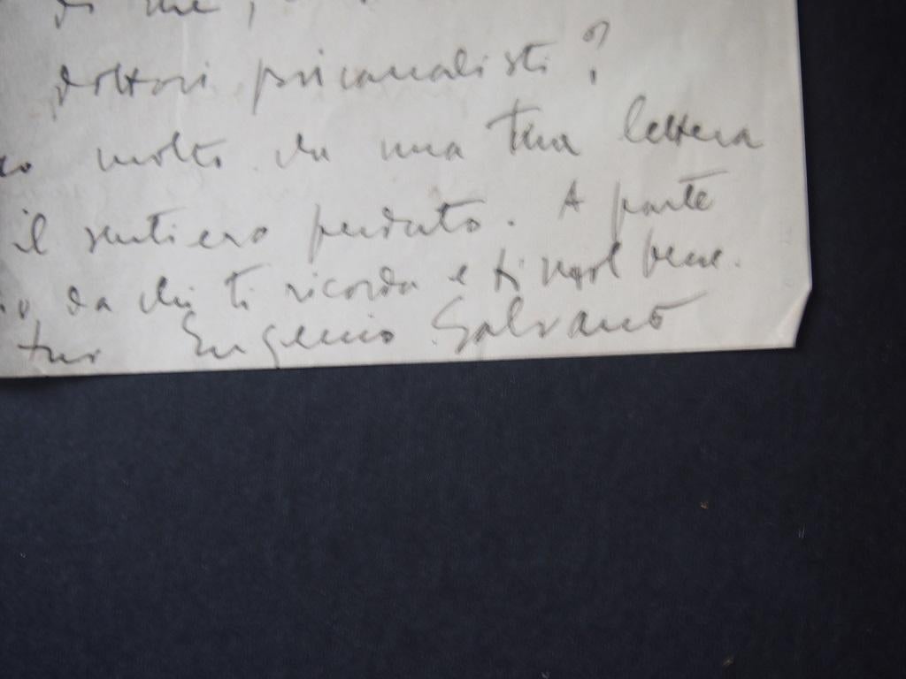 Vivre de l'écriture est le contenu principal de cette lettre autographe signée par Eugenio Galvano à Mino Maccari.

Tourin, 20 juin 1949. En italien. Une page, recto-verso. Sur papier à en-tête 