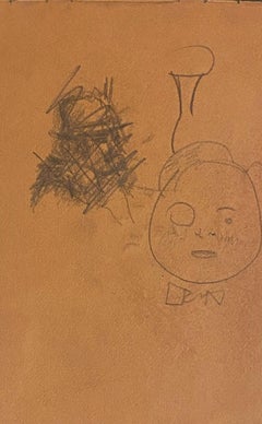 Portrait - Original Pencil Drawing on Paper by Mino Maccari - 1930s