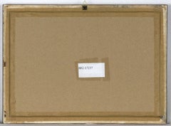 Österreichisches Dorf – Original Tinte und Aquarell auf Papier – Mitte des 20. Jahrhunderts