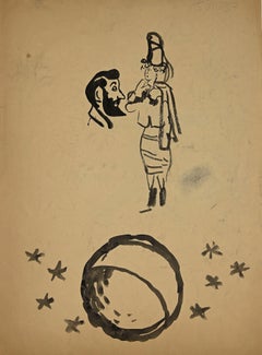 Der Zirkus – Aquarell von Mino Maccari – 1937