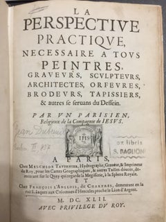 La Perspective Pratique - Rare Ancient Illustrated Book by Jean Dubrenil - 1642