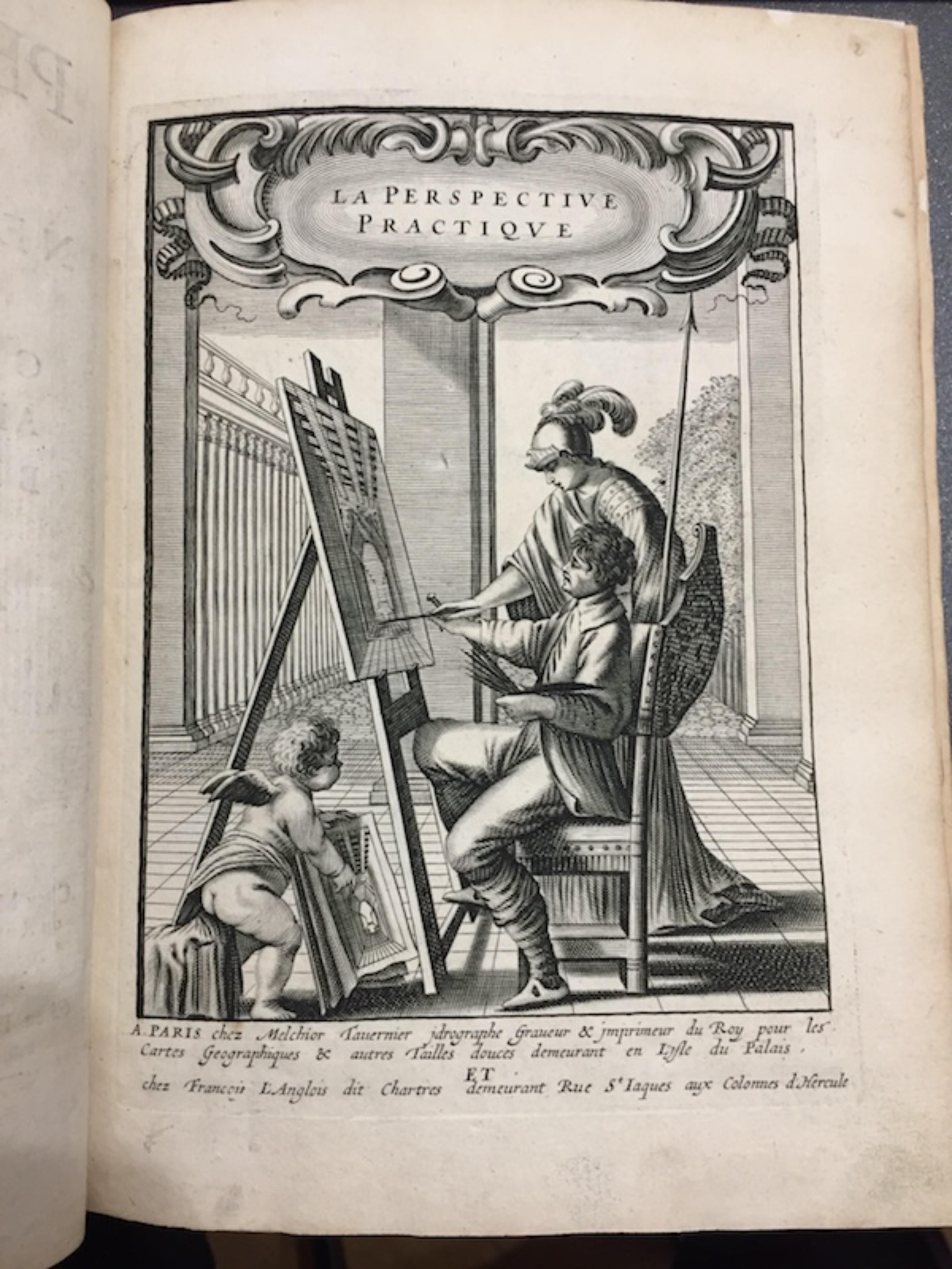 La Perspective Pratique - Rare Ancient Illustrated Book by Jean Dubrenil - 1642