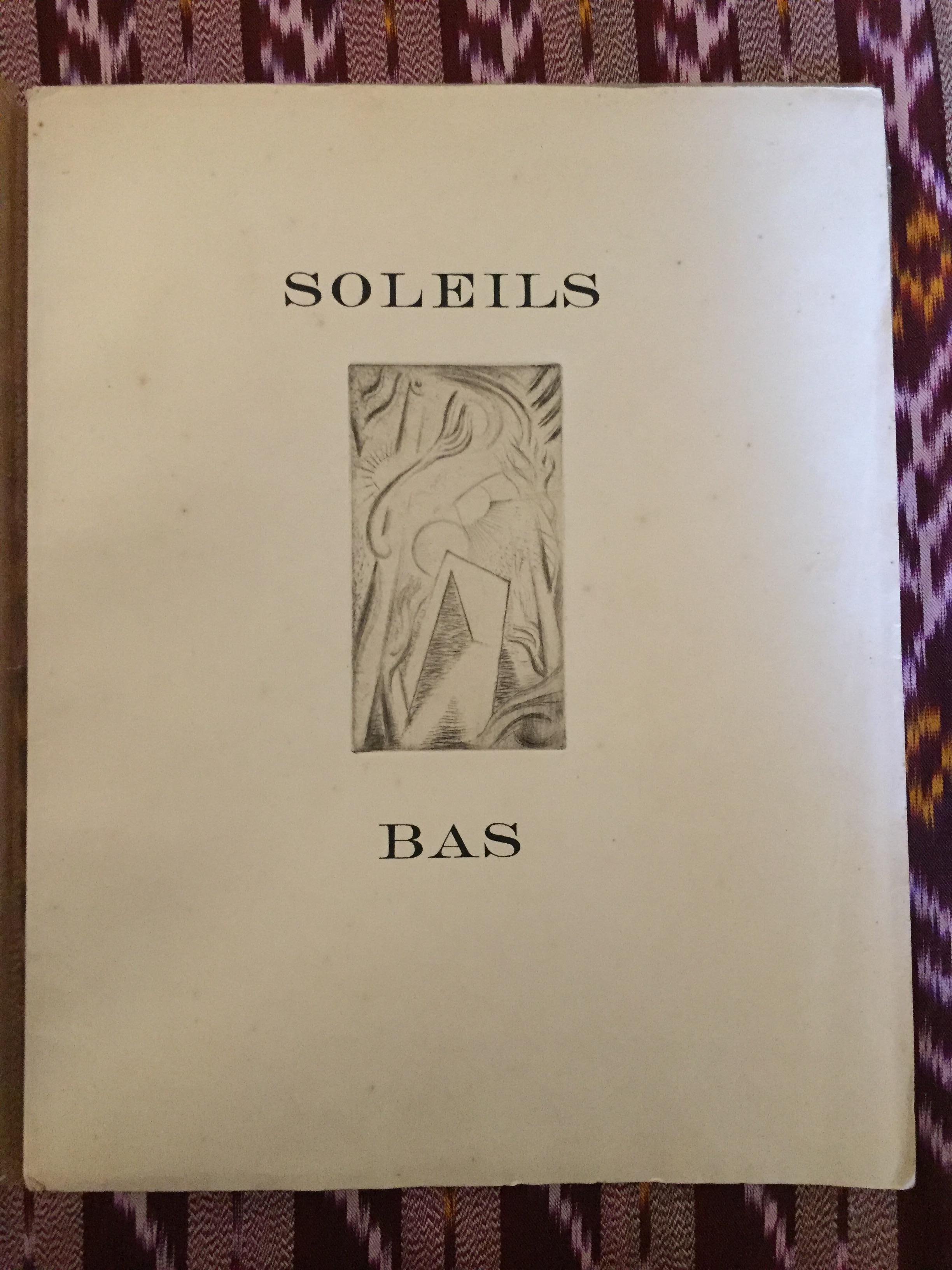 Rare livre illustré « Soleil bas » d'Andr Masson - 1924 - Art de André Masson, Georges Limbour