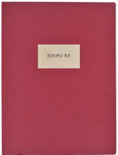 King Oedipus - Seltenes Buch, illustriert von Giacomo Manz - 1968