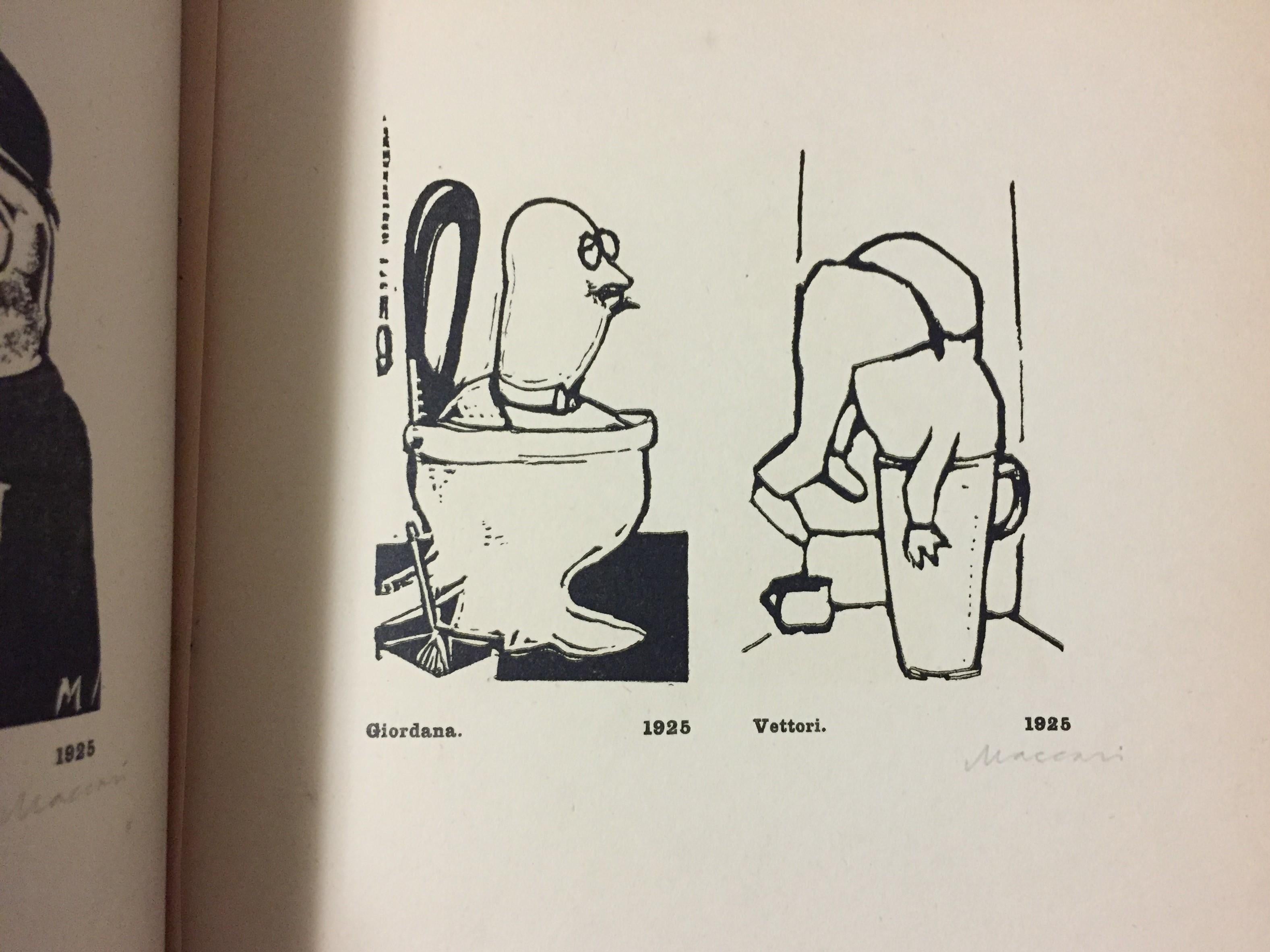 Linoleum - Livre illustré rare de Mino Maccari - 1931 en vente 2