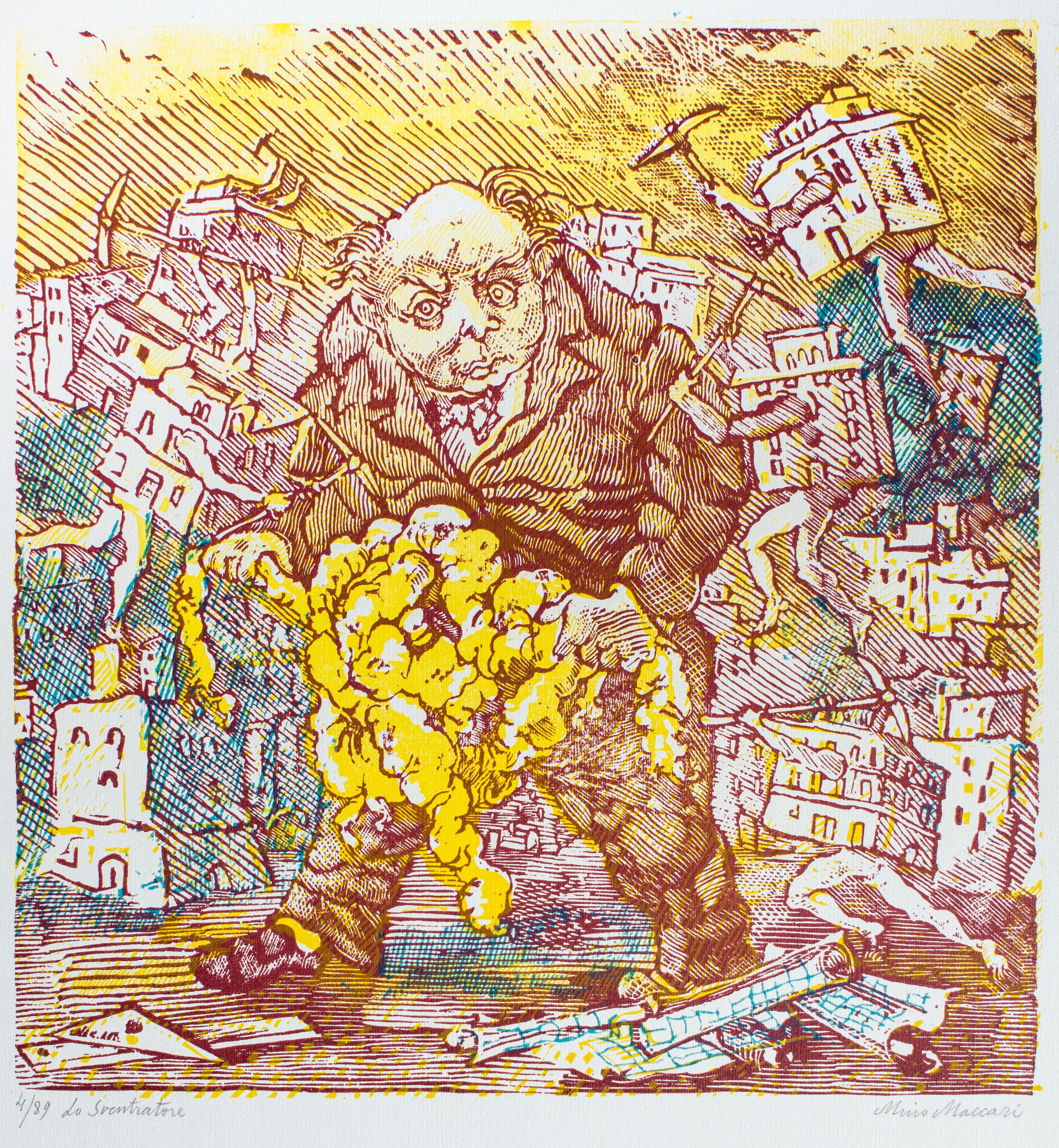 Álbum - Raro libro ilustrado de Mino Maccari - 1943 en venta 9