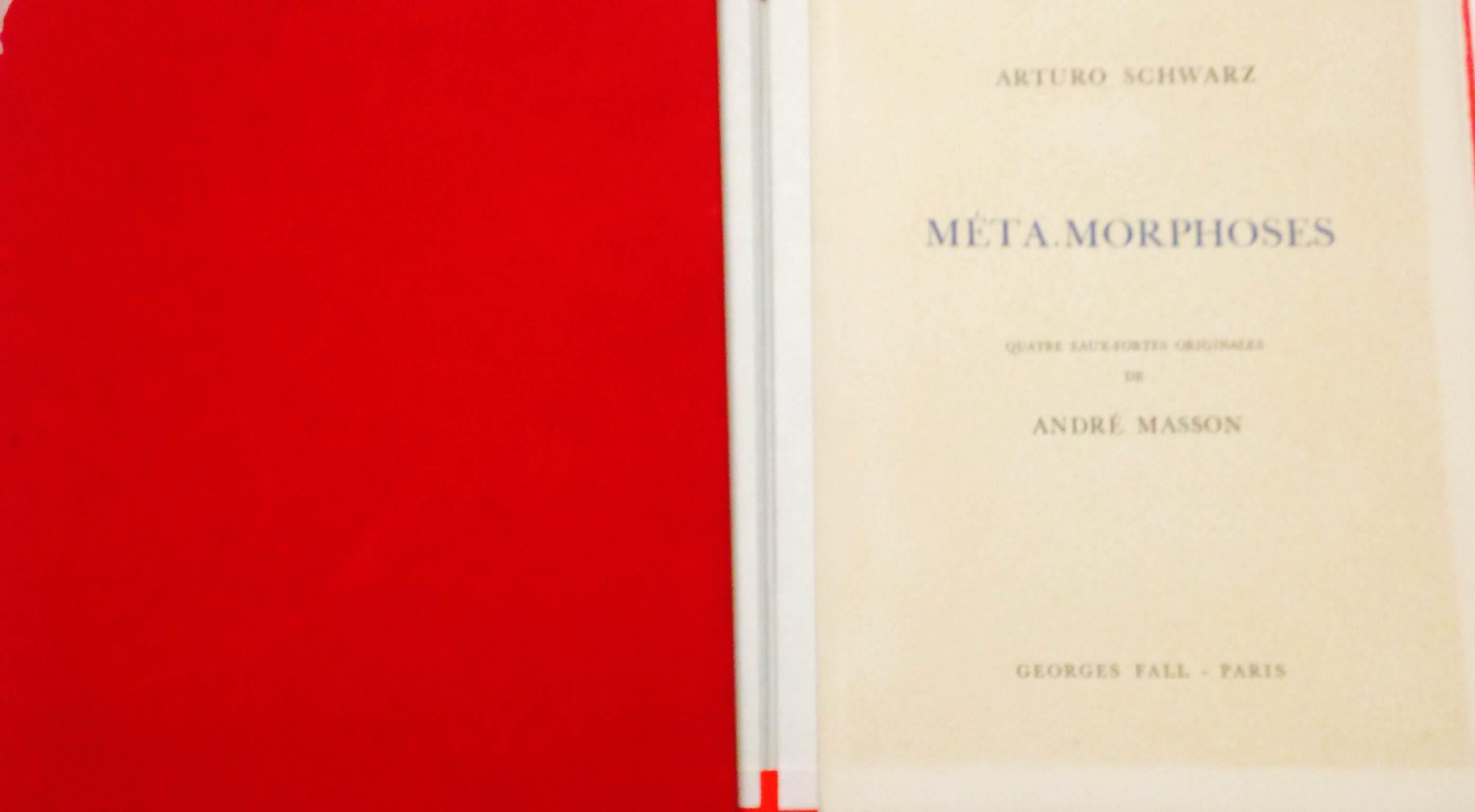 MetaMorphoses - Livre illustré d'Andr Masson, éditeur A. Schwarz - 1975