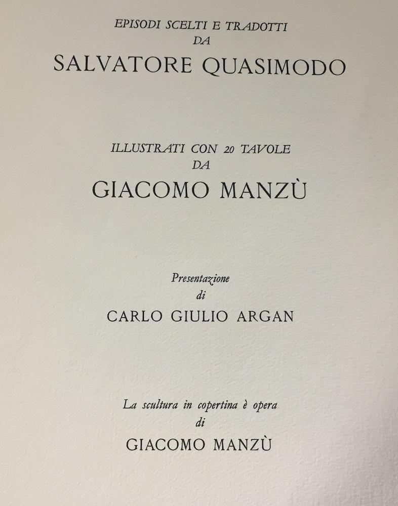 L’Odissea di Omero - Rare Illustrated Book by Giacomo Manzù - 1977 10