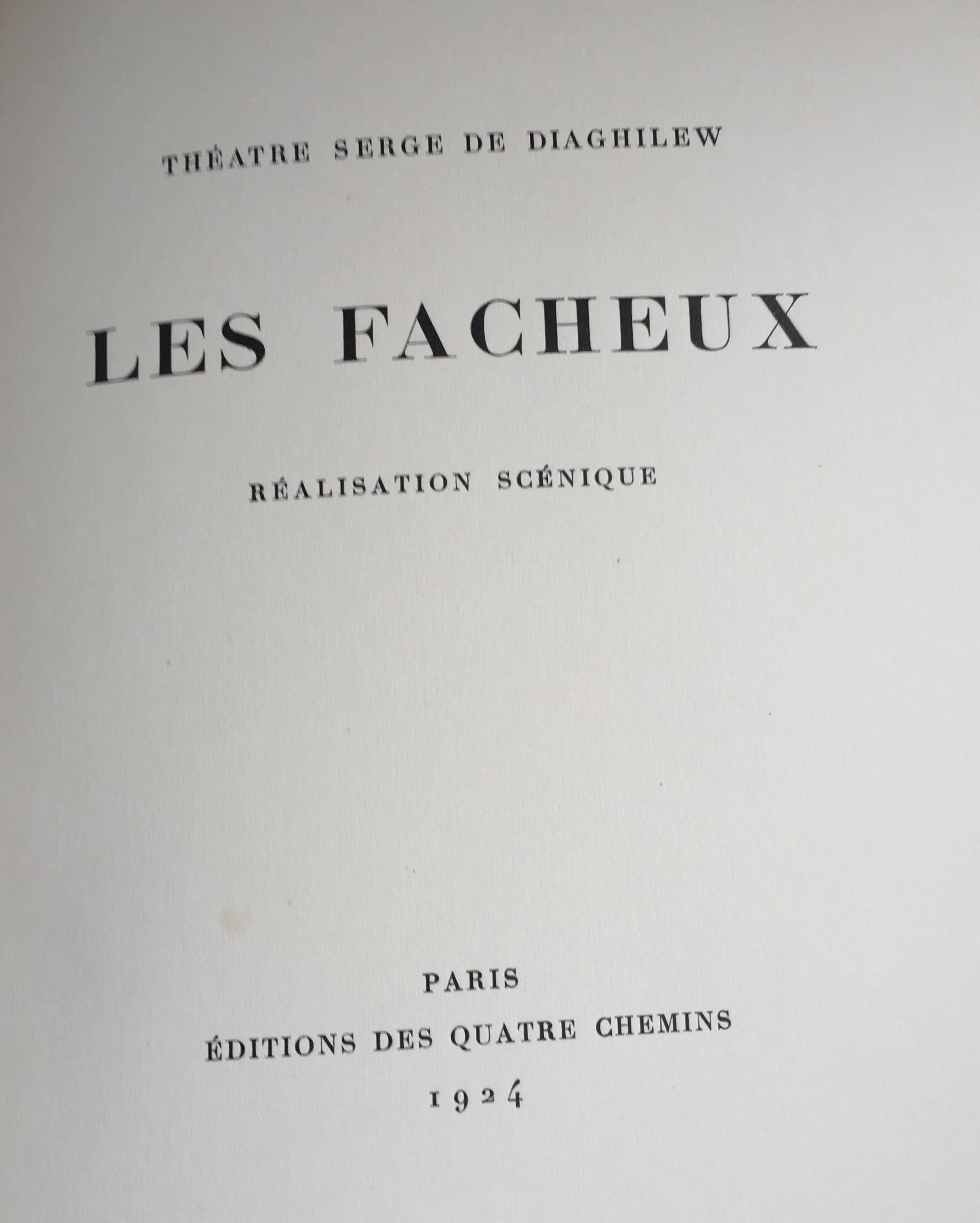 Les Facheux - Rare Book - 1924 For Sale 6