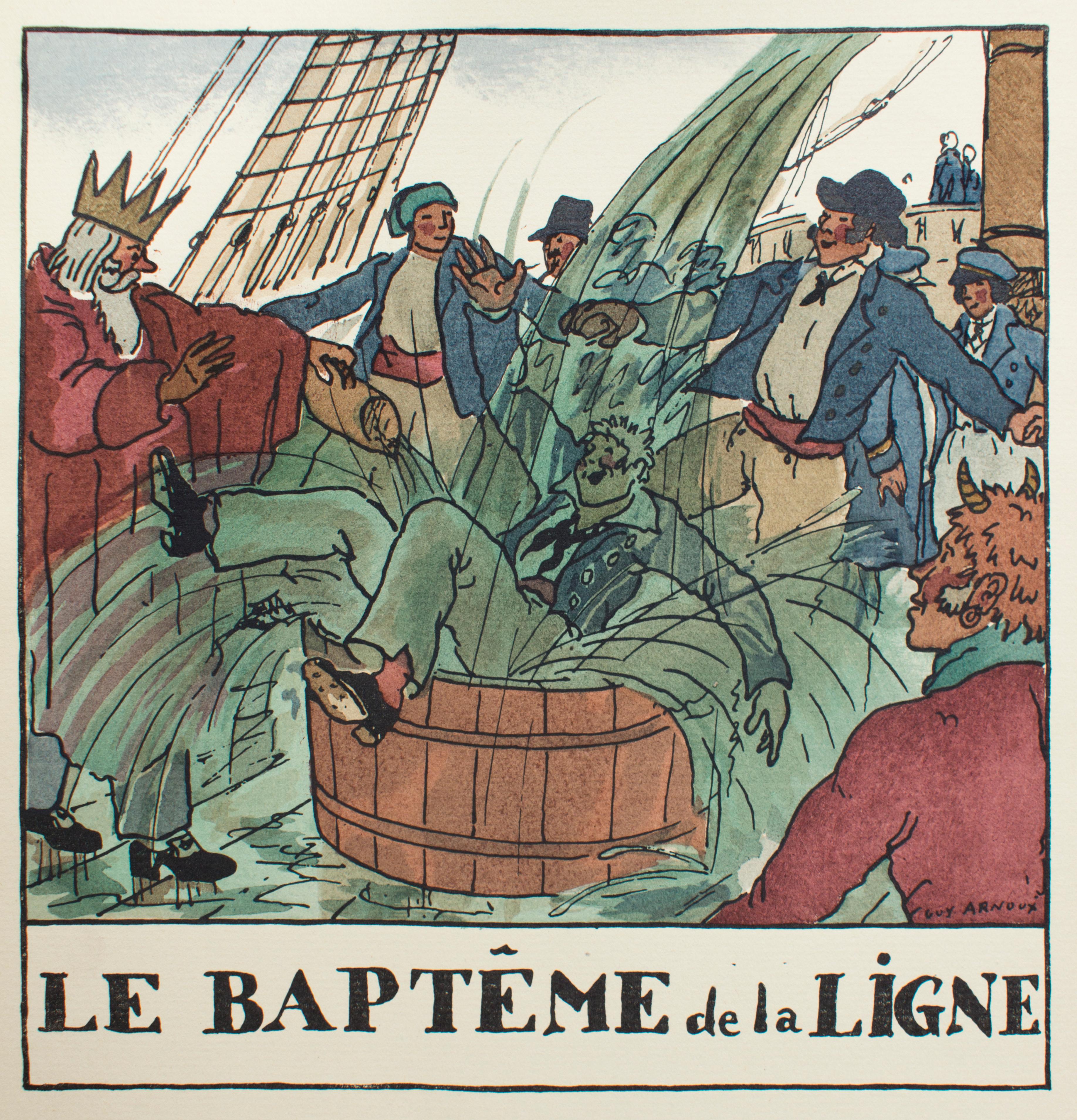 Vieille Marine - Livre rare de C.Farrère illustré par G. Arnoux - 1920 en vente 3