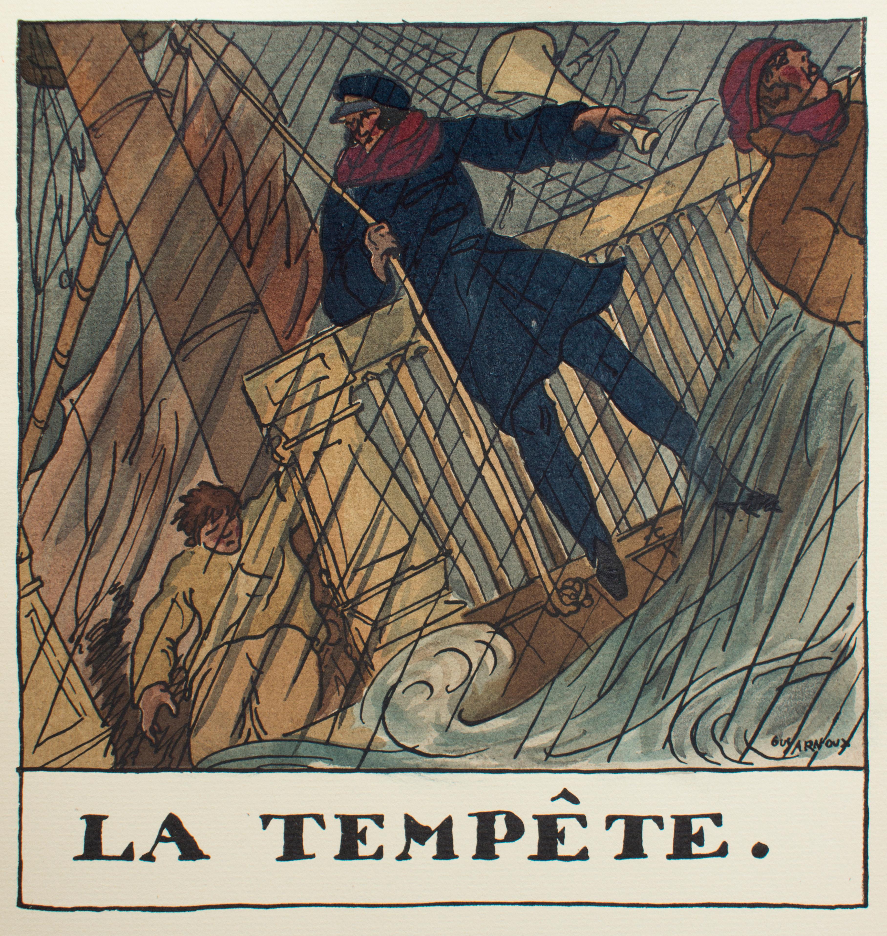 Vieille Marine - Livre rare de C.Farrère illustré par G. Arnoux - 1920 en vente 5