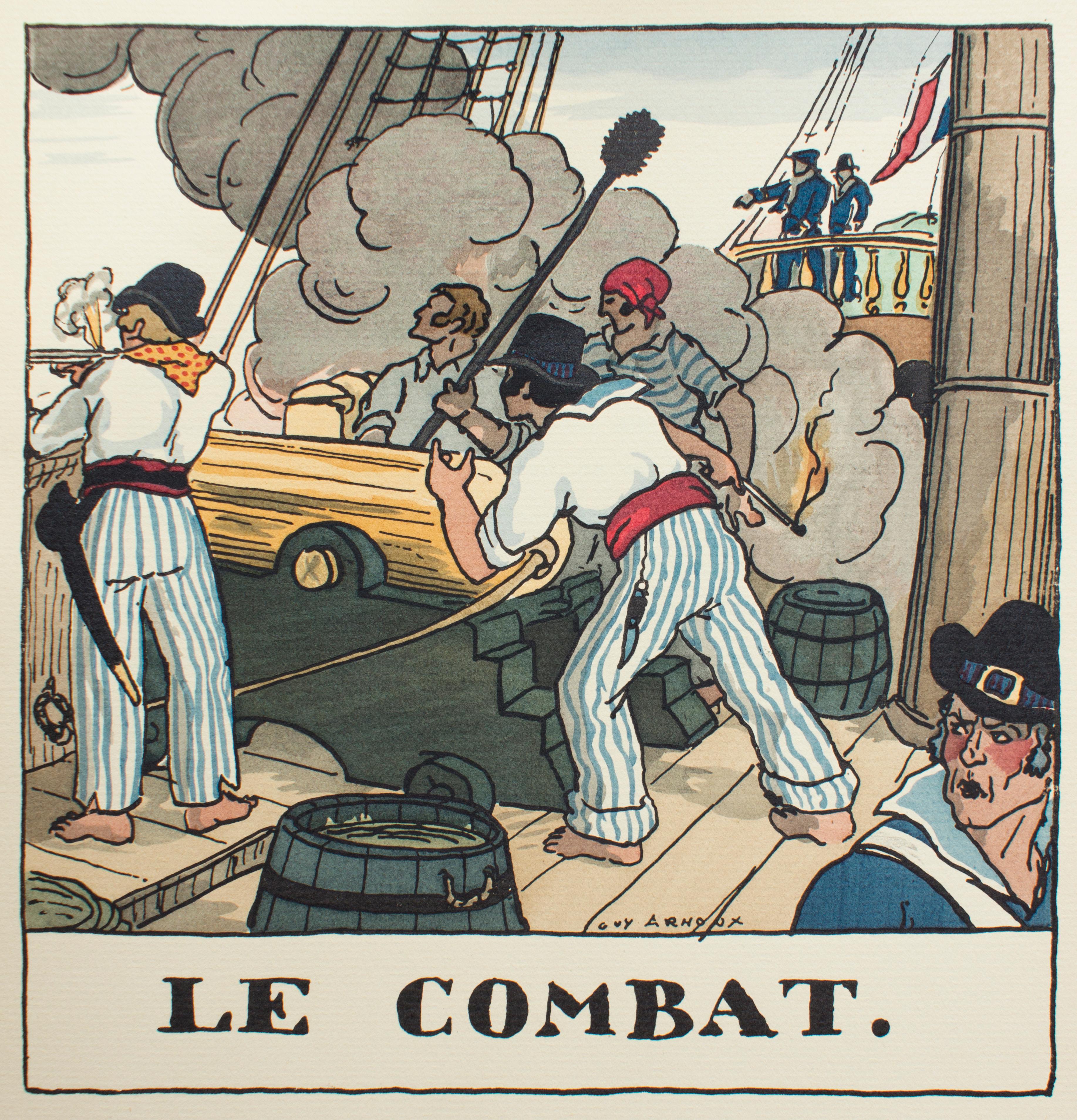 Vieille Marine - Livre rare de C.Farrère illustré par G. Arnoux - 1920 en vente 6