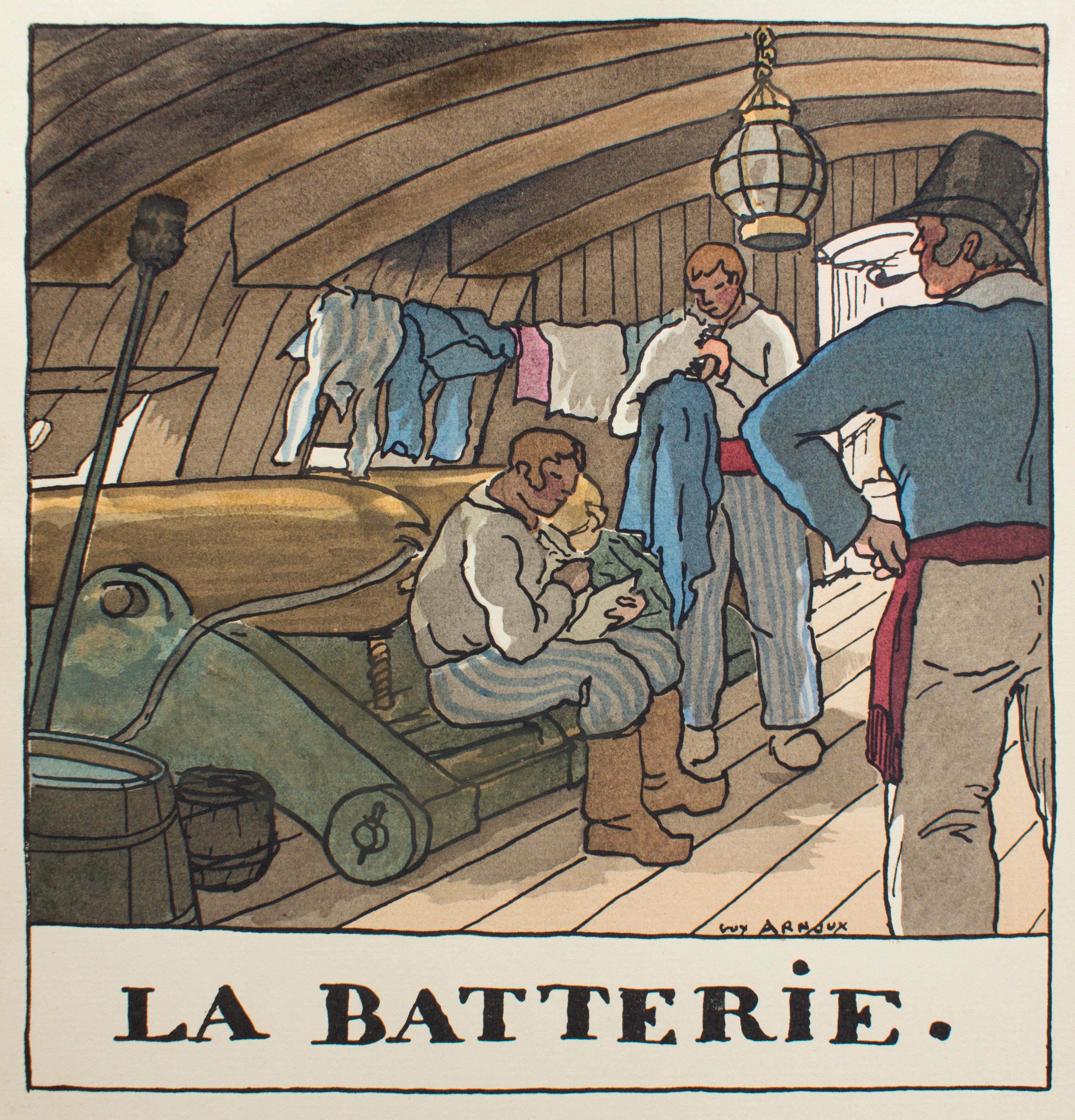 Vieille Marine - Livre rare de C.Farrère illustré par G. Arnoux - 1920 en vente 9