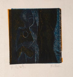 Figure - Lithograph by Paolo Ristonchi - 1980s