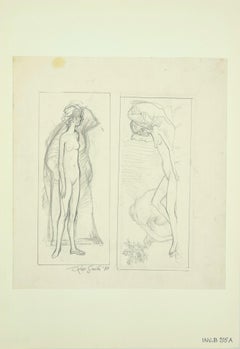Sibyl-studie – Zeichnung von Leo Guida – 1970
