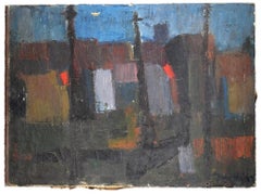 Abstract Composition - Oil on Canvas by Josè Vela Zanetti - 1959