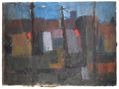 Abstract Composition - Oil on Canvas by Josè Vela Zanetti - 1959