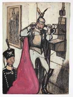 Il Kaiser - Original China Ink/ Tempera by Gabriele Galantara - 1908