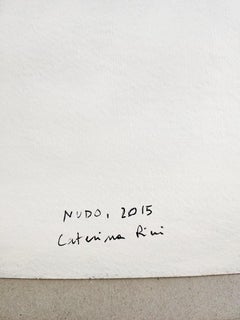 Nude - Original Mixed Media on Paper by Caterina Pini - 2015