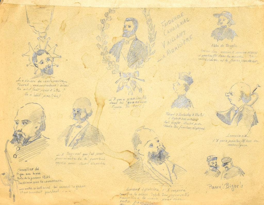 Studies - Original Pencil Drawing on Paper - Early 20th Century - Art by Unknown