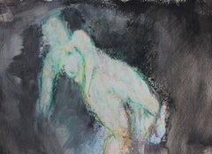 Nude - Original Mixed Media on Paper by Caterina Pini - 2015