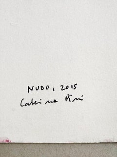 Nude II - Original Mixed Media on Paper by Caterina Pini - 2015