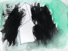 Coppia di Casematte - Original Mixed Media on Paper by Caterina Pini - 2018