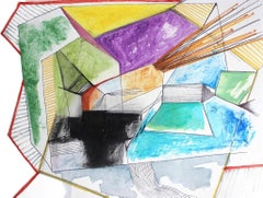 Casematte 2 – Original Mixed Media auf Papier von Caterina Pini – 2018