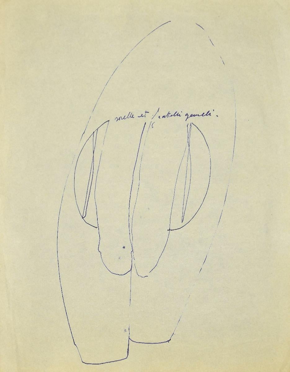 Twin Brothers and Sisters est une encre de chine originale sur papier ivoire réalisée par Danilo Bergamo dans la seconde moitié du 20ème siècle, dans les années 1970.

Non signé.

Bonnes conditions.

Danilo Bergamo (1938) après avoir commencé sa