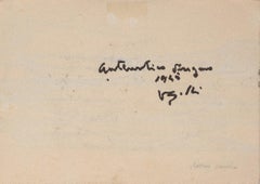 Schizzo astratto - Disegno a matita di Antonio Vangelli - 1944